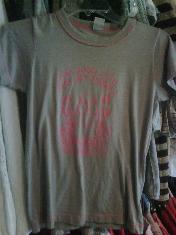 grey tshirt with buddha - sz M - $5
